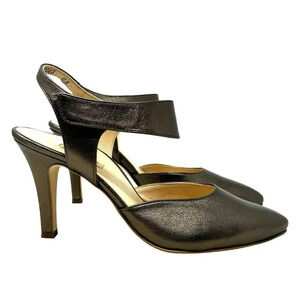 Paul Green Nicolette mary jane metallic bronze leather pumps size 8 UK size 5.5